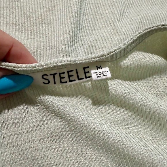 NWT Steele Urban Outfitters Harley Top in Dusted Sage Sz Medium - Picture 9 of 11